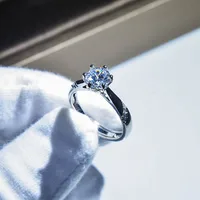Luxurious Geometric Zircon Rings sku image 12