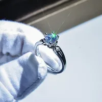 Luxurious Geometric Zircon Rings sku image 17