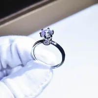 Luxurious Geometric Zircon Rings sku image 21