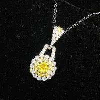 Pink Crystal Set Earrings Ring Necklace Retro Exquisite Zircon Earrings Pendant Special-interest Design Simple Ring sku image 4
