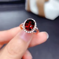 Internet Celebrity Tik Tok Live Stream Ornament Imitation Natural Colored Gems Topaz Amethyst Citrine Olivine Ring sku image 3