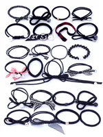 Pure Color Artificial Pearl Elastic Hair Rope sku image 10