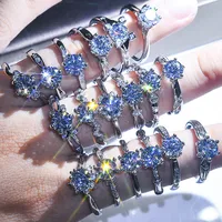 Luxurious Geometric Zircon Rings main image 1