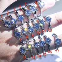 Luxurious Geometric Zircon Rings main image 3