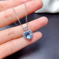 Live Broadcast New Imitation Natural Blue Switzerland Topaz Topaz Blue Set Rings Eardrop Pendant Mozambique Garnet Ear Studs main image 4