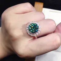 Fashion Geometric Copper Artificial Diamond Rings main image 4
