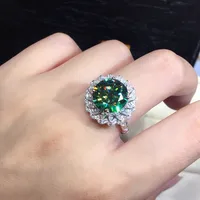 Fashion Geometric Copper Artificial Diamond Rings main image 5
