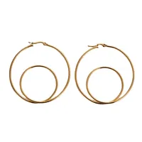 Simple Style Geometric Plating Stainless Steel No Inlaid 18K Gold Plated Earrings main image 5