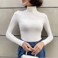Autumn And Winter Bottoming Shirt New Style Long-sleeved Warm Solid Color Sweater main image 26