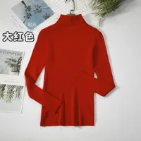 Autumn And Winter Bottoming Shirt New Style Long-sleeved Warm Solid Color Sweater main image 17