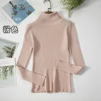 Autumn And Winter Bottoming Shirt New Style Long-sleeved Warm Solid Color Sweater main image 15