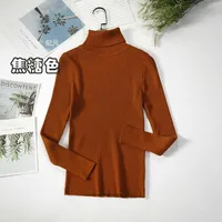 Autumn And Winter Bottoming Shirt New Style Long-sleeved Warm Solid Color Sweater main image 11
