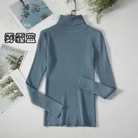 Autumn And Winter Bottoming Shirt New Style Long-sleeved Warm Solid Color Sweater main image 9