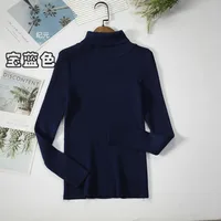 Autumn And Winter Bottoming Shirt New Style Long-sleeved Warm Solid Color Sweater main image 7