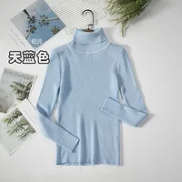 Autumn And Winter Bottoming Shirt New Style Long-sleeved Warm Solid Color Sweater main image 6
