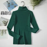 Autumn And Winter Bottoming Shirt New Style Long-sleeved Warm Solid Color Sweater main image 4