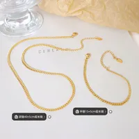 Wholesale Jewelry Fashion 304 Stainless Steel No Inlaid 18K Gold Plated Plating main image 2