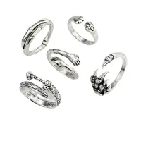 Trend Retro Sword Devil Paw Ring Creative Cute Hug Hand Cat Paw Finger Ring Cross-border Jewelry main image 1