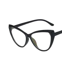 Retro Cat Eye Anti-blue Light Plain Glasses Frame New Flat Mirror main image 4