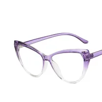 Retro Cat Eye Anti-blue Light Plain Glasses Frame New Flat Mirror main image 5