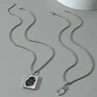 Creative Heart Pendant Personality Fashion Hip Hop Necklace Valentine's Day Gift Cross-border New Product main image 3
