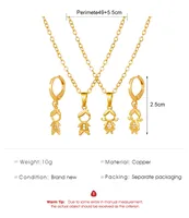 Boy And Girl Necklace Set European And American Creative Cartoon Family Earrings Necklace Couple Accessories main image 4