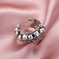 Cross-border New Halloween Gothic Skull Ring Punk Open Ring Ring Tail Ring main image 4
