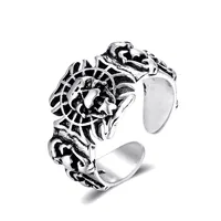 Cross-border New Halloween Gothic Skull Ring Punk Open Ring Ring Tail Ring sku image 1