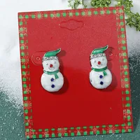 Christmas Plating Alloy No Inlaid Earrings Ear Studs sku image 1