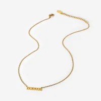 Wholesale Jewelry Simple Style Letter Stainless Steel Titanium Steel Plating Pendant Necklace main image 5