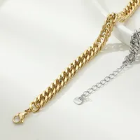 Wholesale Jewelry Fashion Geometric 304 Stainless Steel Patchwork Plating Necklace main image 2