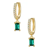 Rectangular Pendant Brass Fashion Earrings Wholesale Jewelry Nihaowholesale main image 5