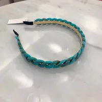 Cross-border New Arrival Candy Color Chain Headband Female Partysu Temperamental Headband Out Hair Pressing Headwear Resin Hair Accessories main image 4