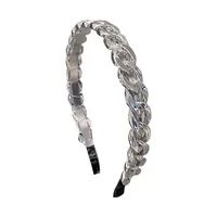 Cross-border New Arrival Candy Color Chain Headband Female Partysu Temperamental Headband Out Hair Pressing Headwear Resin Hair Accessories main image 5
