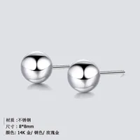 Simple Style Geometric Stainless Steel No Inlaid 14K Gold Plated Earrings sku image 5