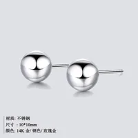 Simple Style Geometric Stainless Steel No Inlaid 14K Gold Plated Earrings sku image 6