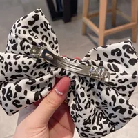 Korean Style Leopard Print Bow Hairpin Wholesale Nihaowholesale main image 3