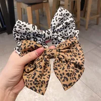 Korean Style Leopard Print Bow Hairpin Wholesale Nihaowholesale main image 4