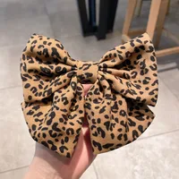 Korean Style Leopard Print Bow Hairpin Wholesale Nihaowholesale sku image 1
