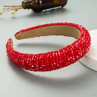 Spring New Sponge Crystal Wide Edge Headband sku image 3