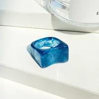 Retro Resin Transparent Ring sku image 2