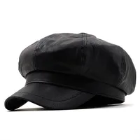 Korean Cotton Octagonal Solid Color Beret Cap Wholesale Nihaowholesale main image 4