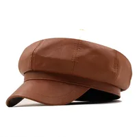 Korean Cotton Octagonal Solid Color Beret Cap Wholesale Nihaowholesale sku image 7