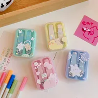Girls Cute Portable Home Oblique Mouth Toe Nail Clippers Manicure Tool Set main image 3