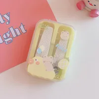Girls Cute Portable Home Oblique Mouth Toe Nail Clippers Manicure Tool Set sku image 1