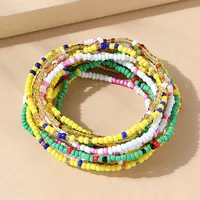 French Ethnic Style Retro Rice Beads All-match Creative Anklet Set sku image 2