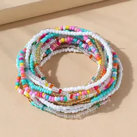 French Ethnic Style Retro Rice Beads All-match Creative Anklet Set sku image 3