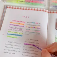 Simple Candy Color Double-headed Highlighter Students Marker Pen main image 1