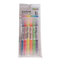 Simple Candy Color Double-headed Highlighter Students Marker Pen main image 5