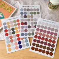 Simple Fashion Morandi Color Dot Sticker Photo Sticker main image 1